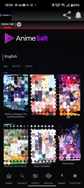 Screenshot of Anime Salt Latest